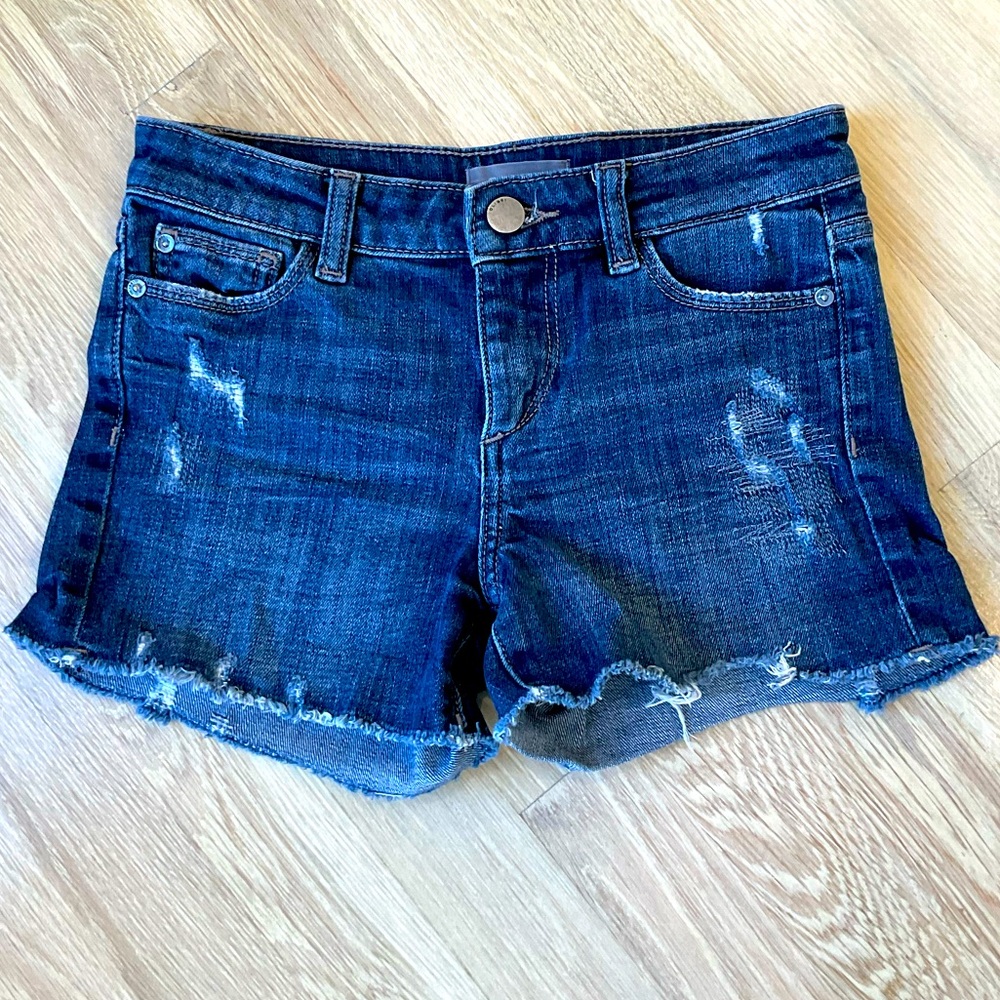 DL 1961 Girls Distressed Jean Shorts Size 10